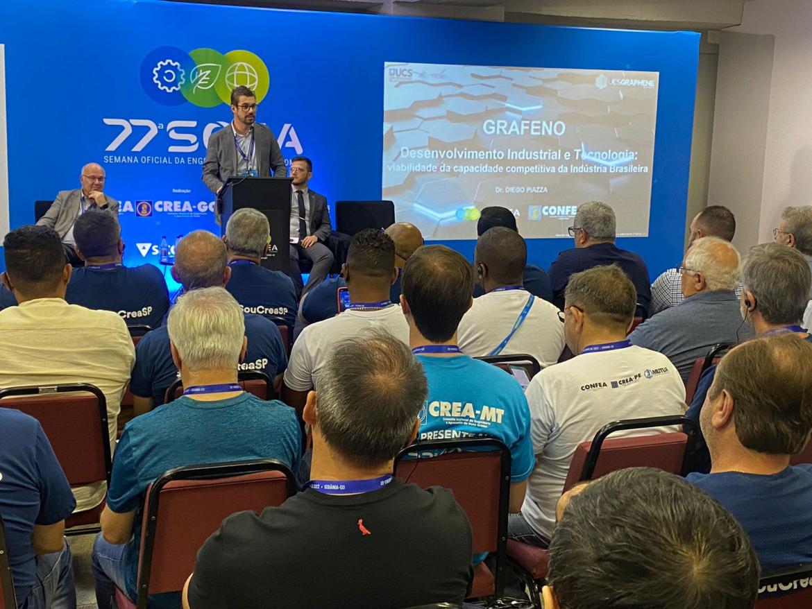 Diego Piazza ressalta que a partir do grafeno se vislumbra uma nova era de materiais