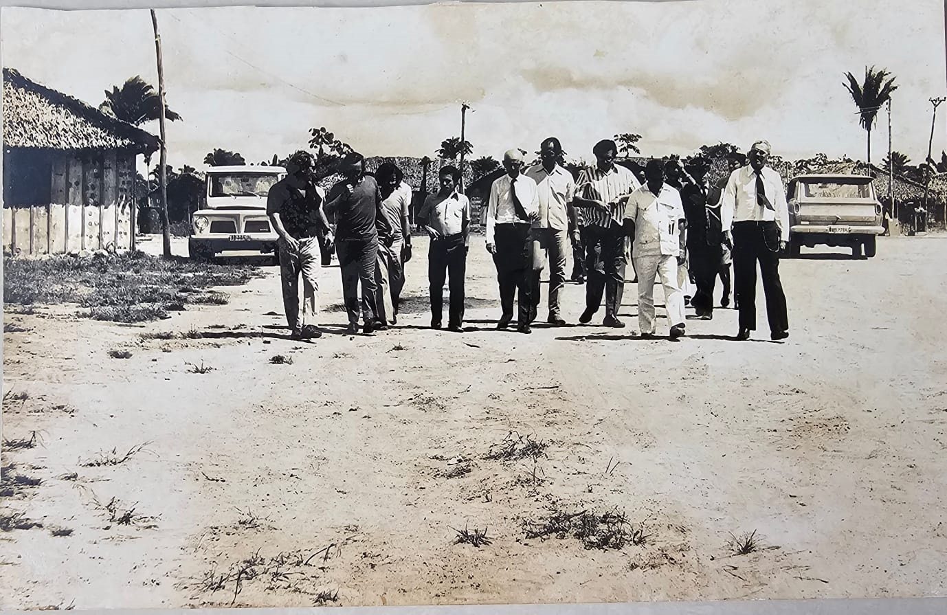 Visita às frentes de obra com o governador Pedro Neiva de Santana