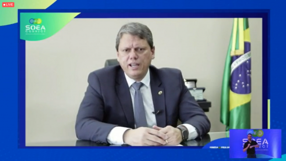 Ministro Tarcísio Freitas: relação de investimentos previstos