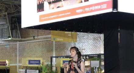 Criadora do curso de Especialização em Engenharia de Segurança Contra Incêndio da UFRGS, eng civ. Ângela Gaio Graeff abordou a tragédia da boate Kiss